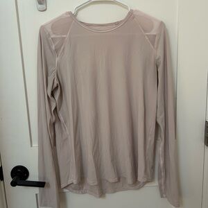 Lululemon Athletica Soft Pink Long Sleeve Top